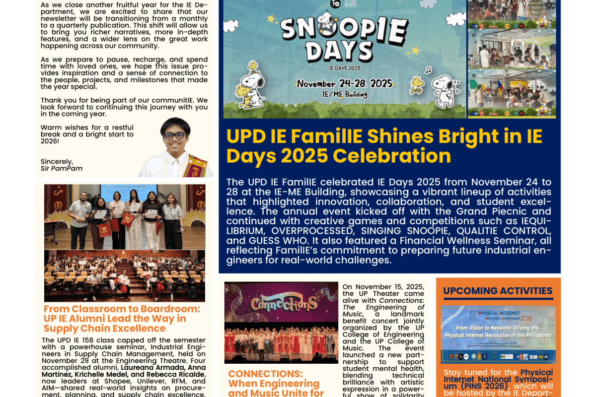 QuarterlIE JournIE (December 2025 Issue)