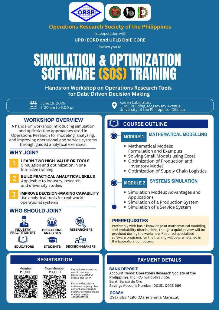 Sos Training Rastein Simulation & Optimization Software (SOS) Training - Department of ...