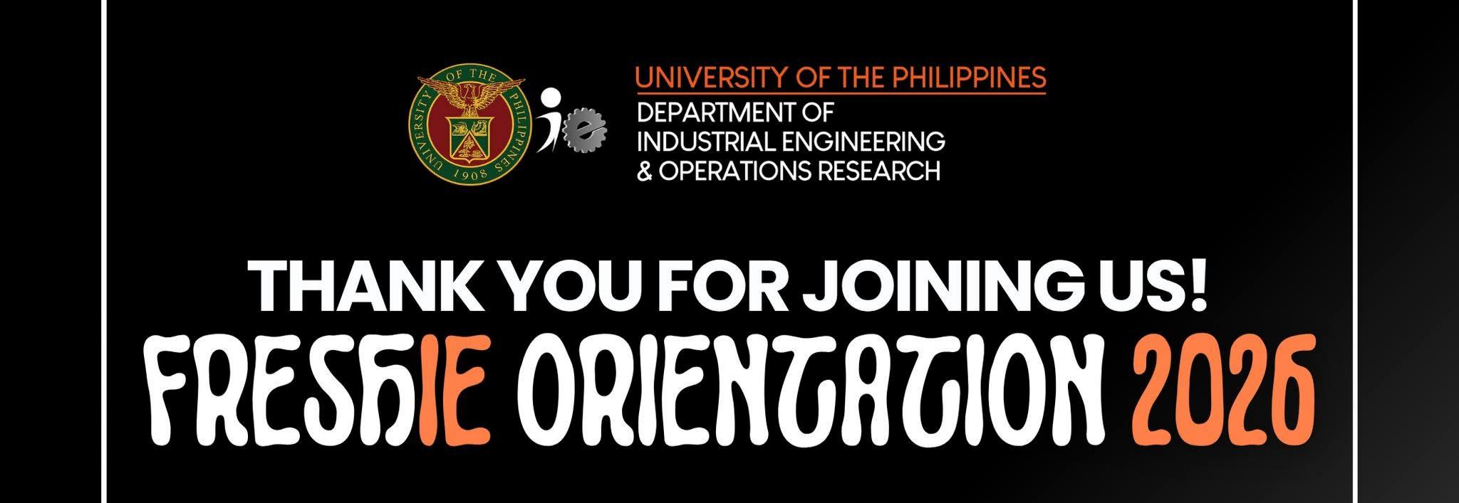 [FreshIE Orientation] [AY 26-27A]
